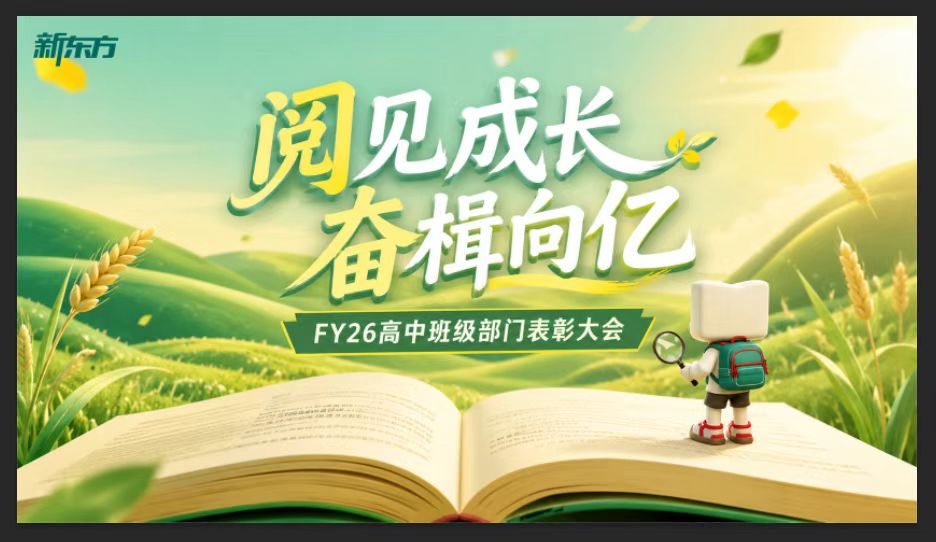 新东方高中部表彰大会活动视觉